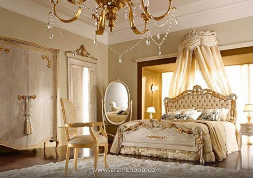 اتاق خواب ‌های زیبا همراه با تخت خواب کلاسیک