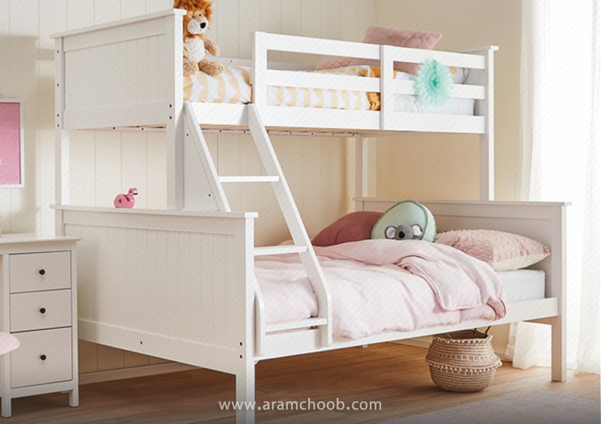 تخت‌ های دو طبقه چوبی